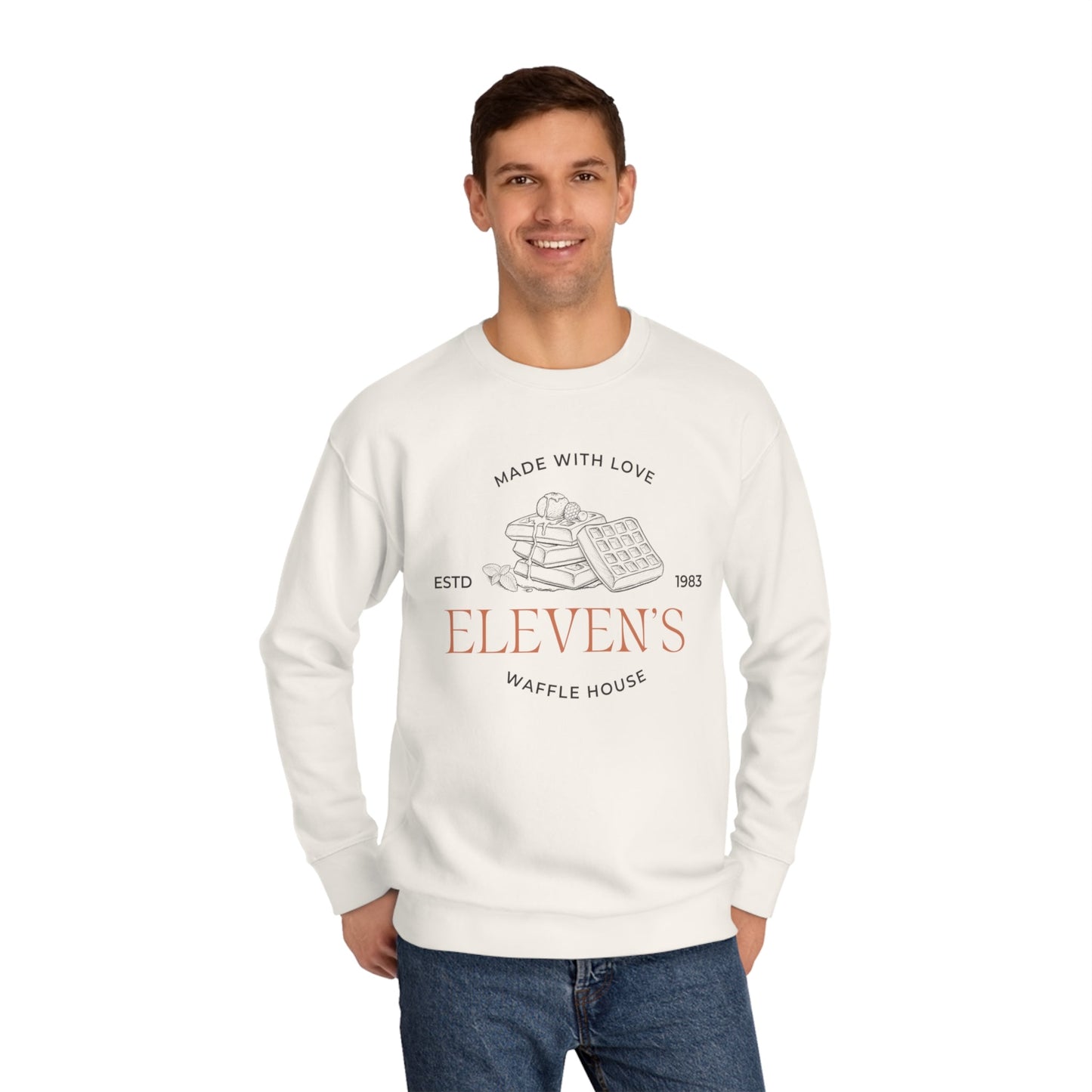 Eleven’s waffles Unisex Crew Sweatshirt - Blossoms&Moss