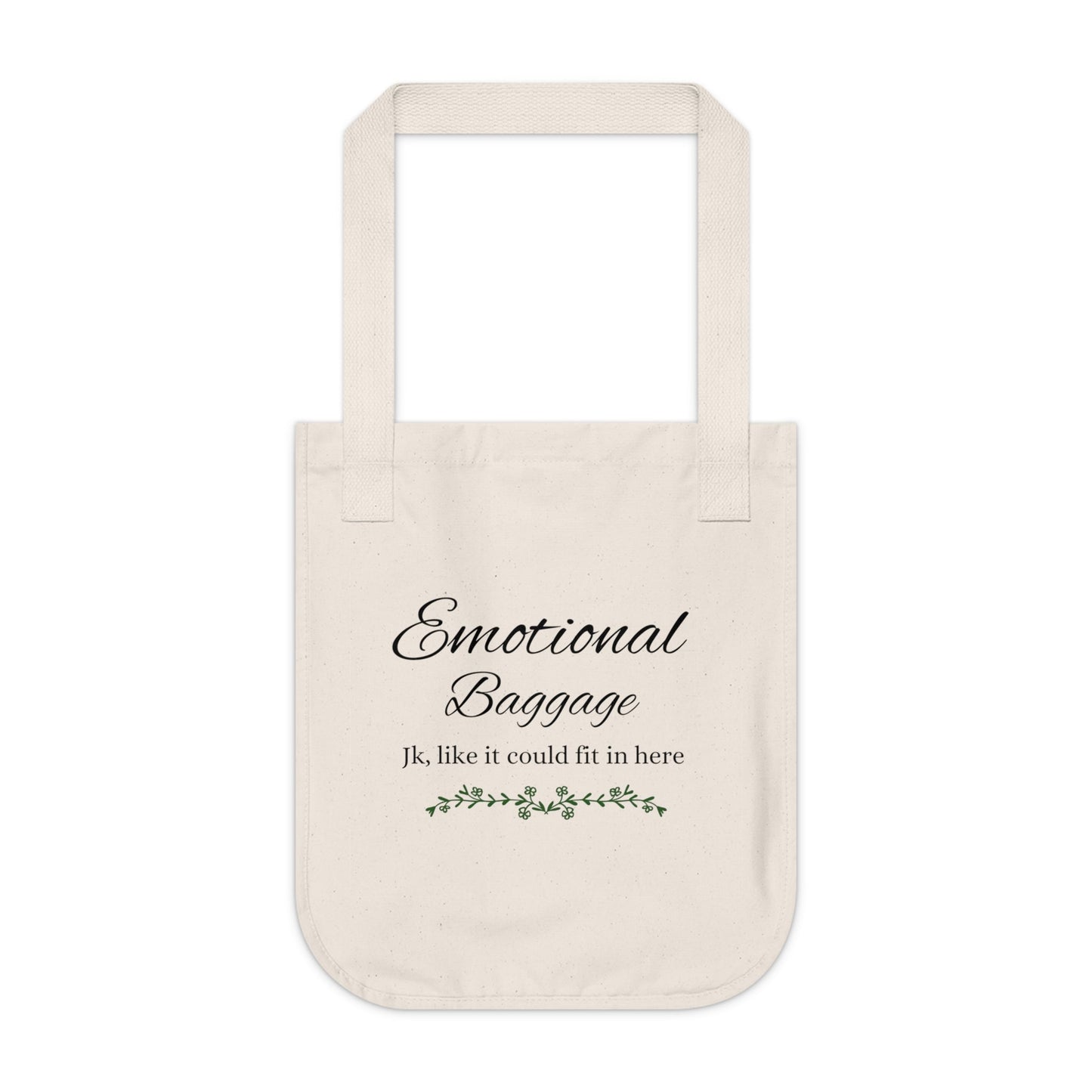 Emotional Baggage canvas tote bag - Blossoms&Moss