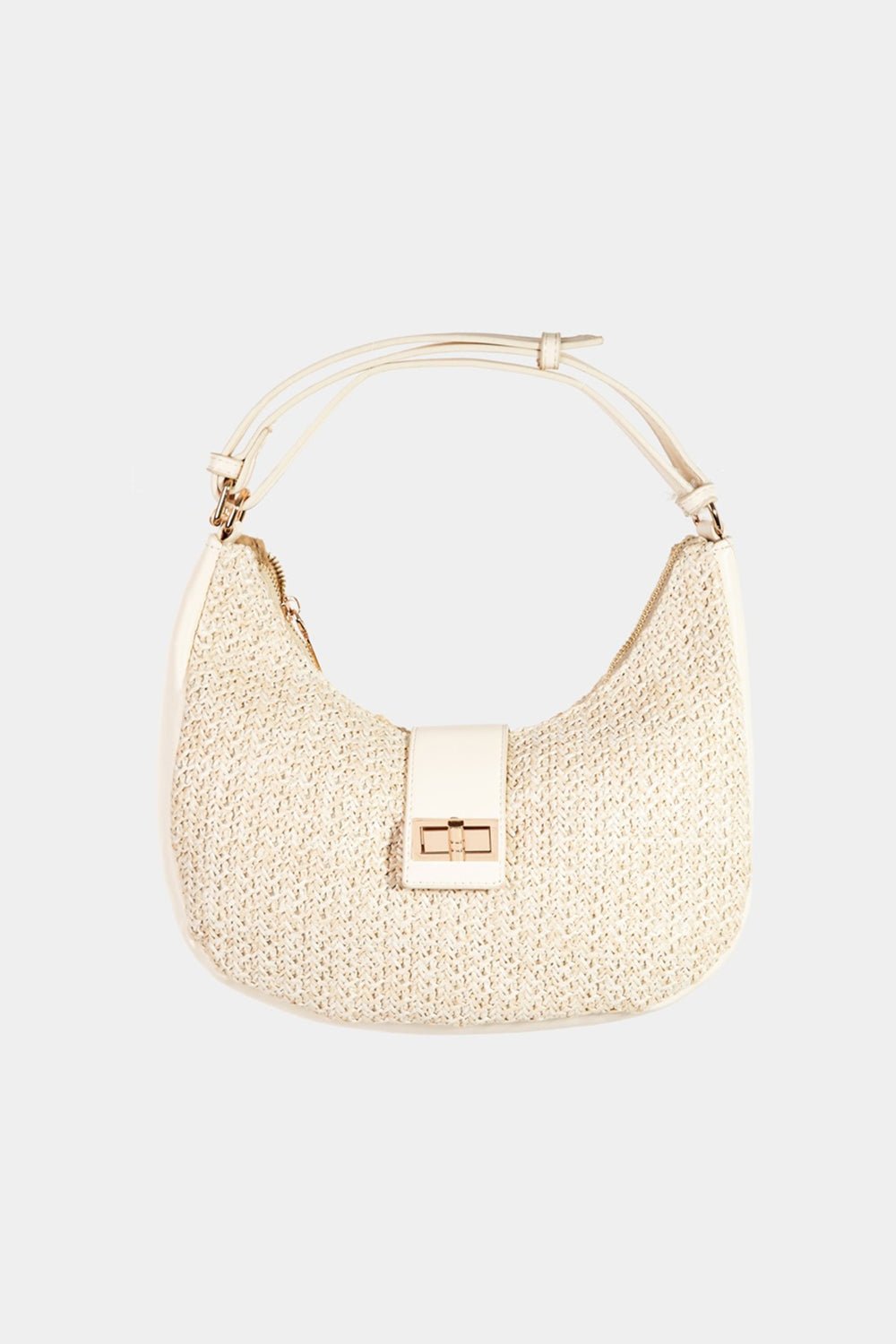 Fame Straw Braid Hobo Bag - Blossoms&Moss