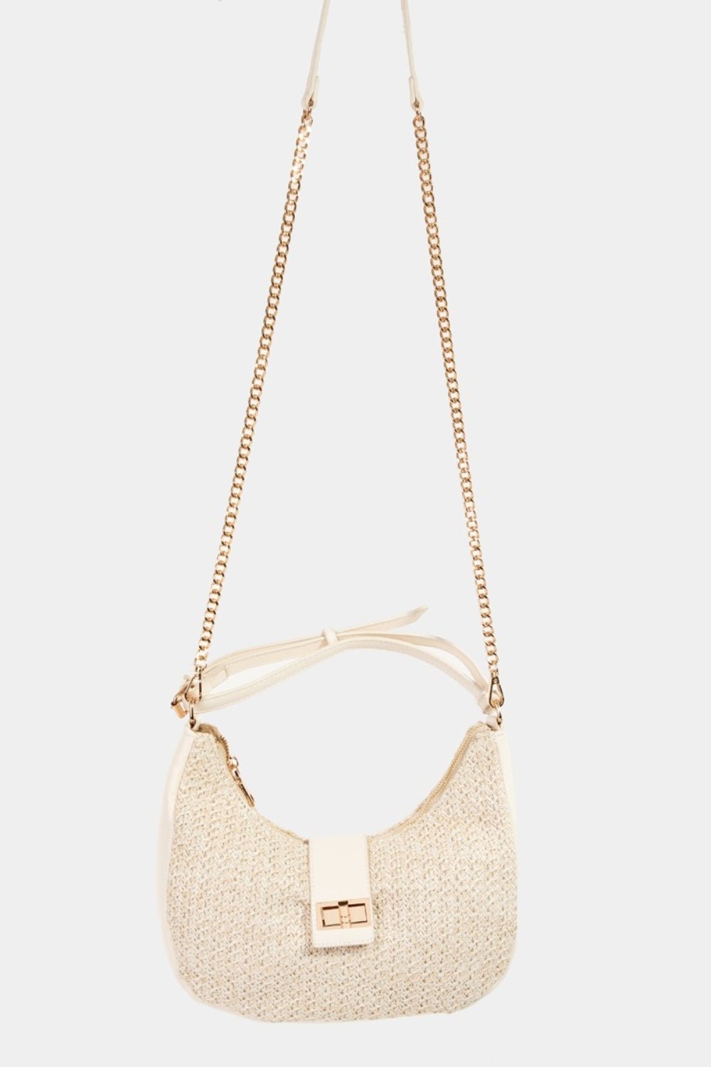 Fame Straw Braid Hobo Bag - Blossoms&Moss