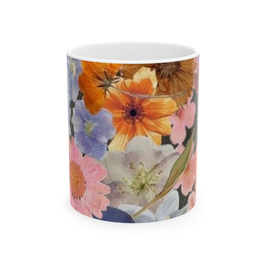 Floral Ceramic Mug, (11oz, 15oz) - Blossoms&Moss