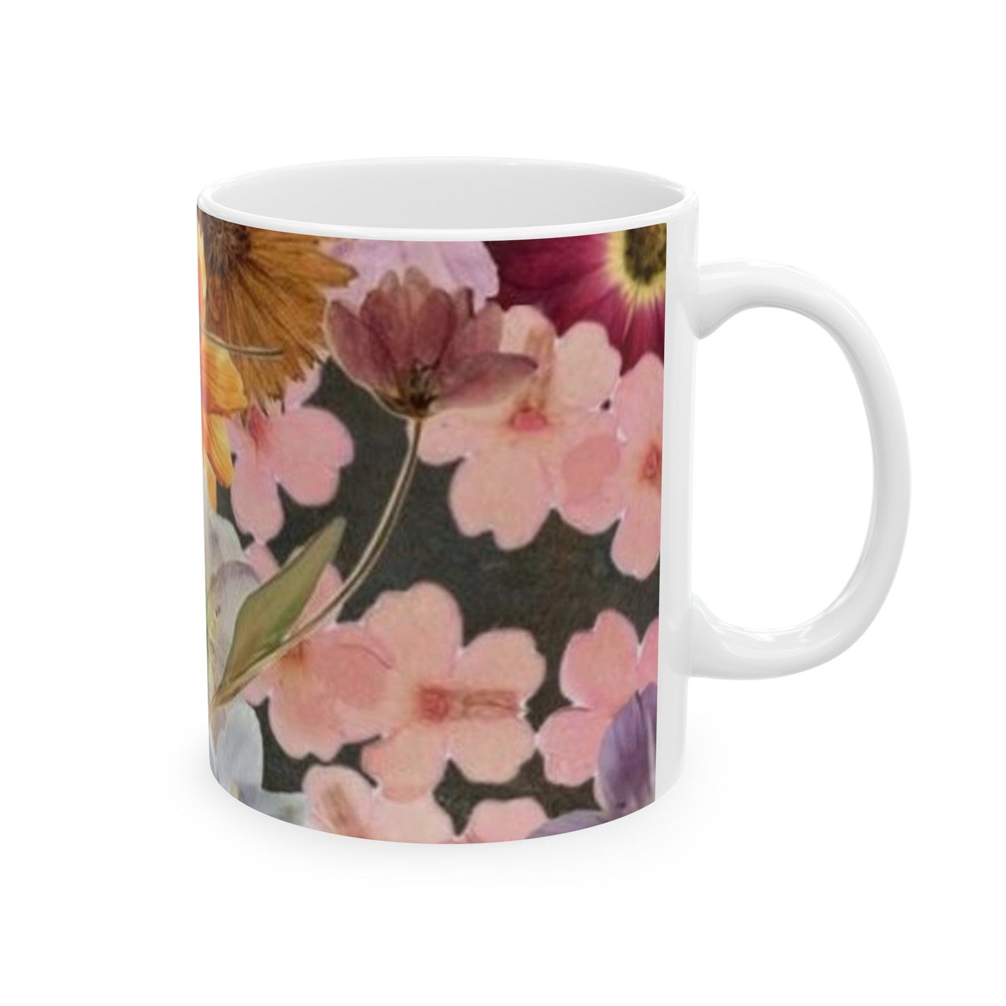 Floral Ceramic Mug, (11oz, 15oz) - Blossoms&Moss