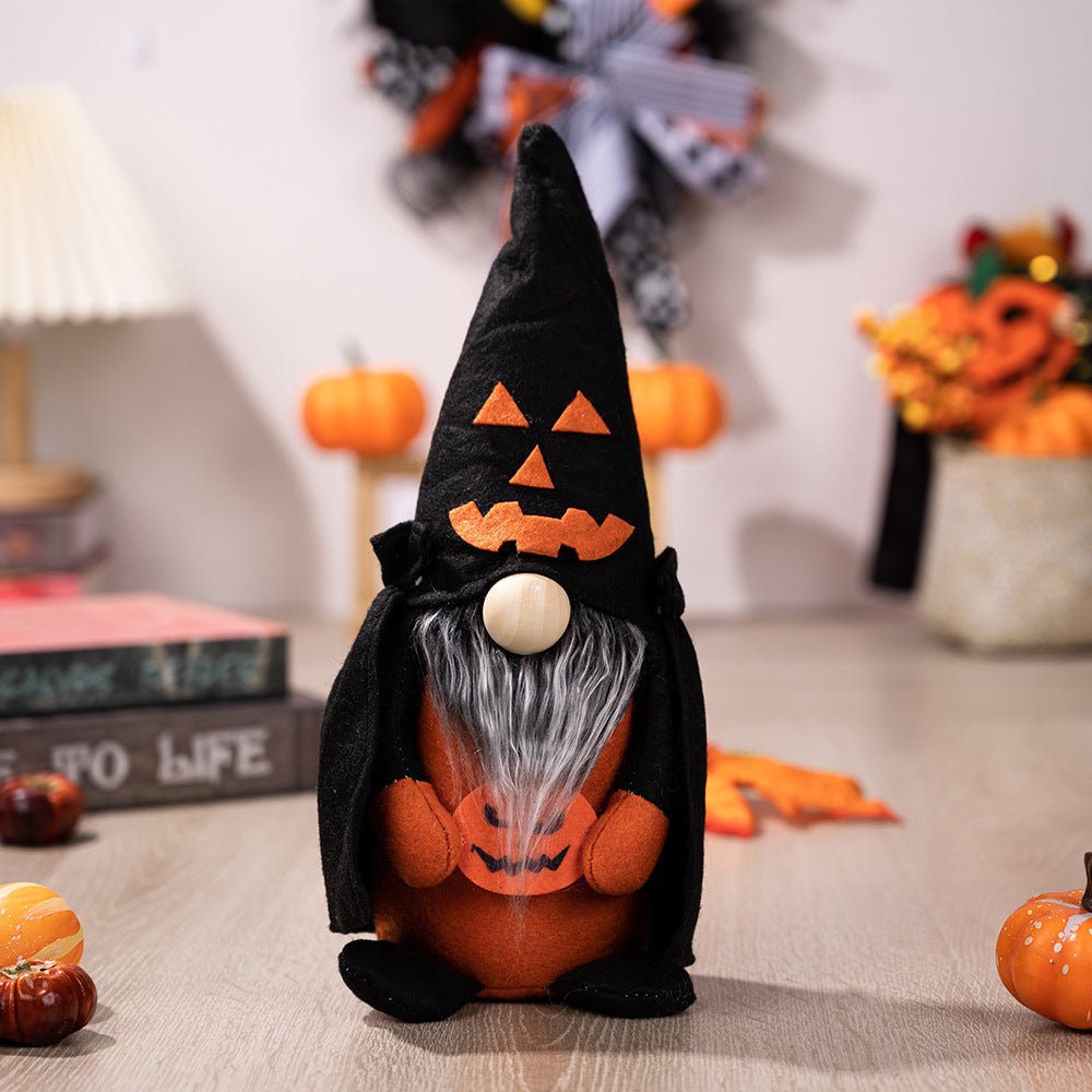 Halloween Faceless Short Leg Gnome - Blossoms&Moss