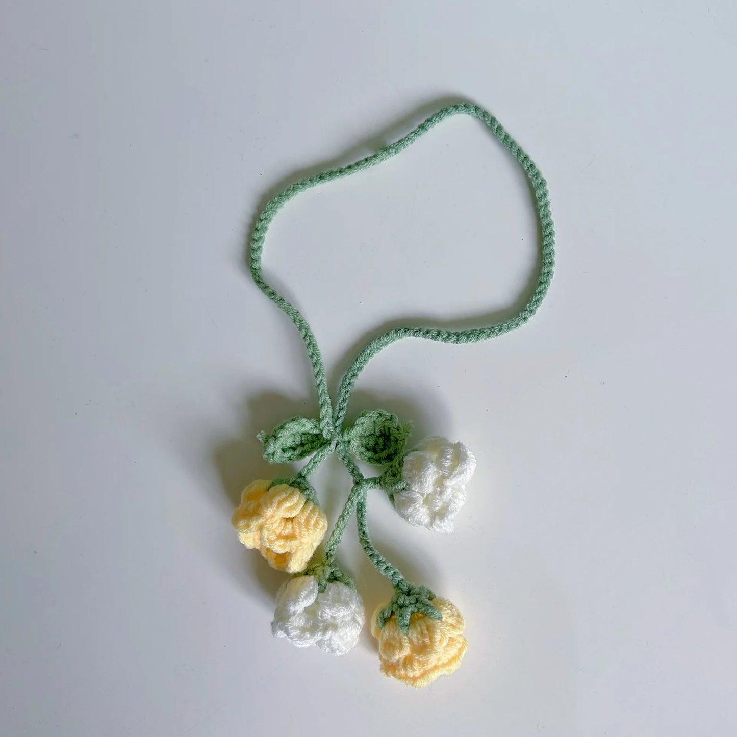 Handmade knitted shroom bookmark - Blossoms&Moss