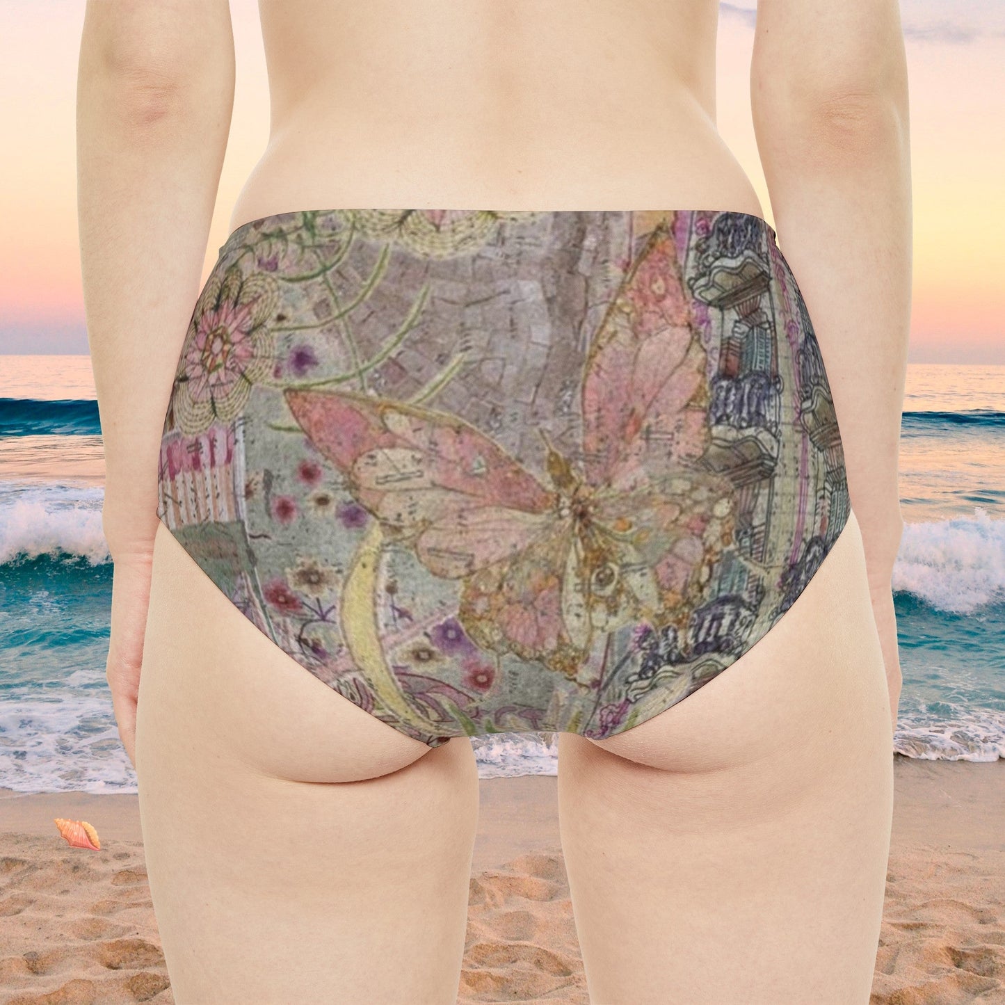 High - Waist Hipster Bikini Bottom - Blossoms&Moss