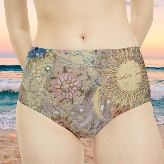 High - Waist Hipster Bikini Bottom - Blossoms&Moss