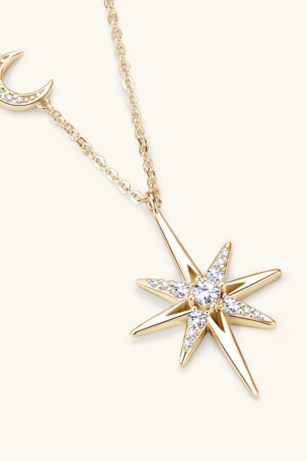 Moissanite 925 Sterling Silver Necklace - Blossoms&Moss