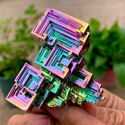 Natural Bismuth Tower for the crystal folk - Blossoms&Moss