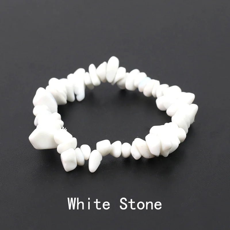Natural Crystal Gemstone Stack the energy bracelet - Blossoms&Moss