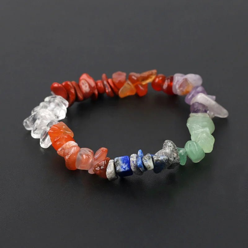 Natural Crystal Gemstone Stack the energy bracelet - Blossoms&Moss