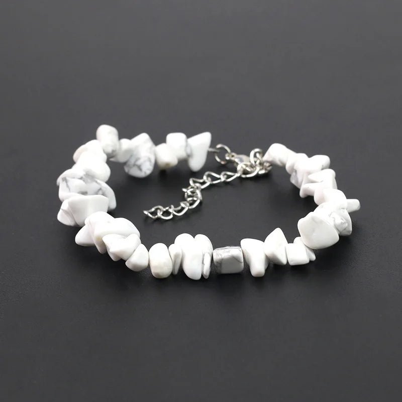 Natural Crystal Gemstone Stack the energy bracelet - Blossoms&Moss