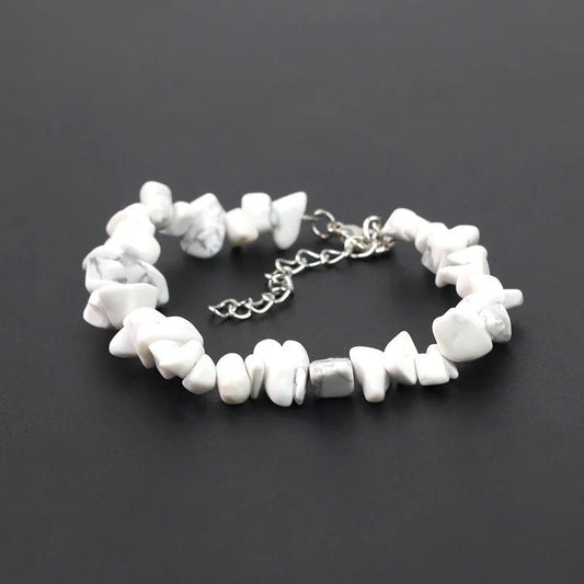 Natural Crystal Gemstone Stack the energy bracelet - Blossoms&Moss