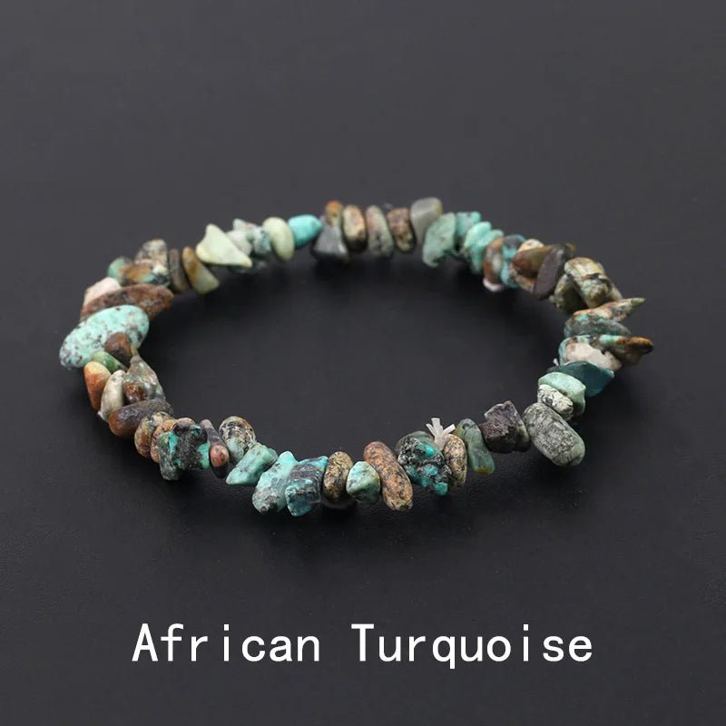 Natural Crystal Gemstone Stack the energy bracelet - Blossoms&Moss
