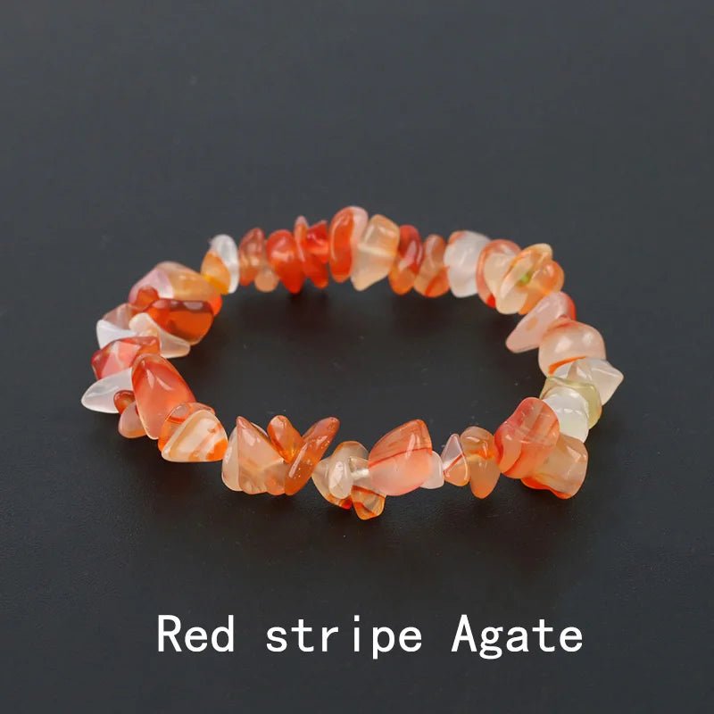 Natural Crystal Gemstone Stack the energy bracelet - Blossoms&Moss