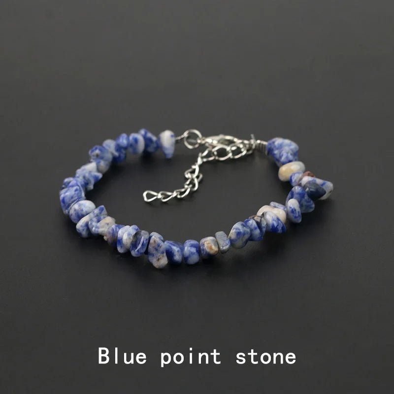 Natural Crystal Gemstone Stack the energy bracelet - Blossoms&Moss