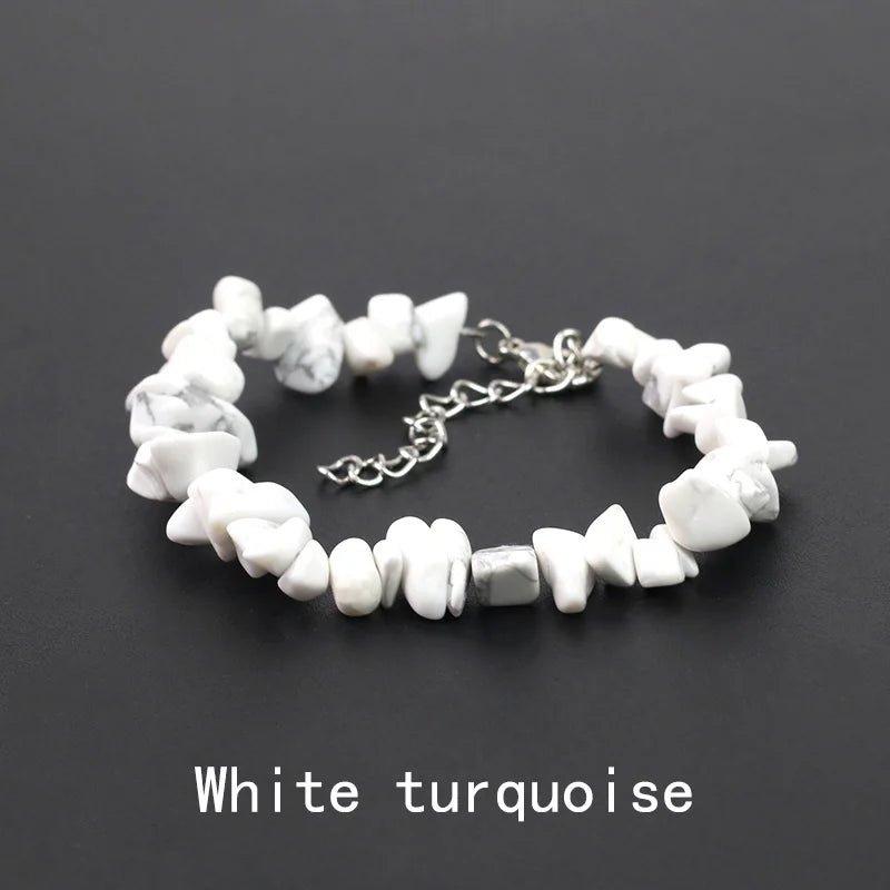 Natural Crystal Gemstone Stack the energy bracelet - Blossoms&Moss