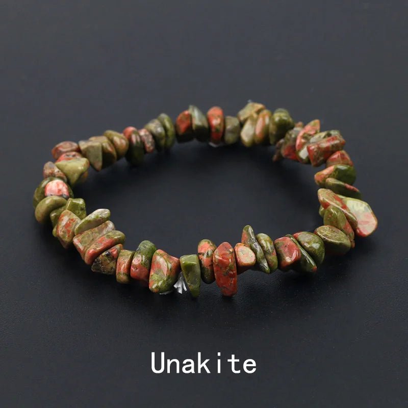 Natural Crystal Gemstone Stack the energy bracelet - Blossoms&Moss