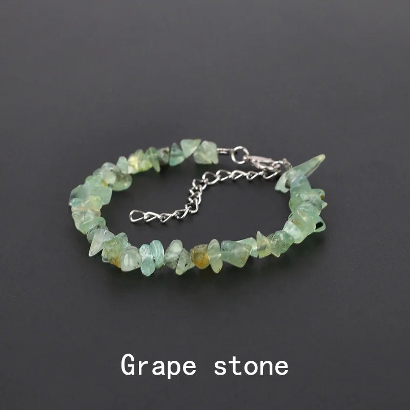 Natural Crystal Gemstone Stack the energy bracelet - Blossoms&Moss
