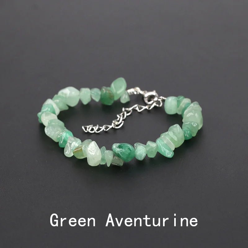 Natural Crystal Gemstone Stack the energy bracelet - Blossoms&Moss