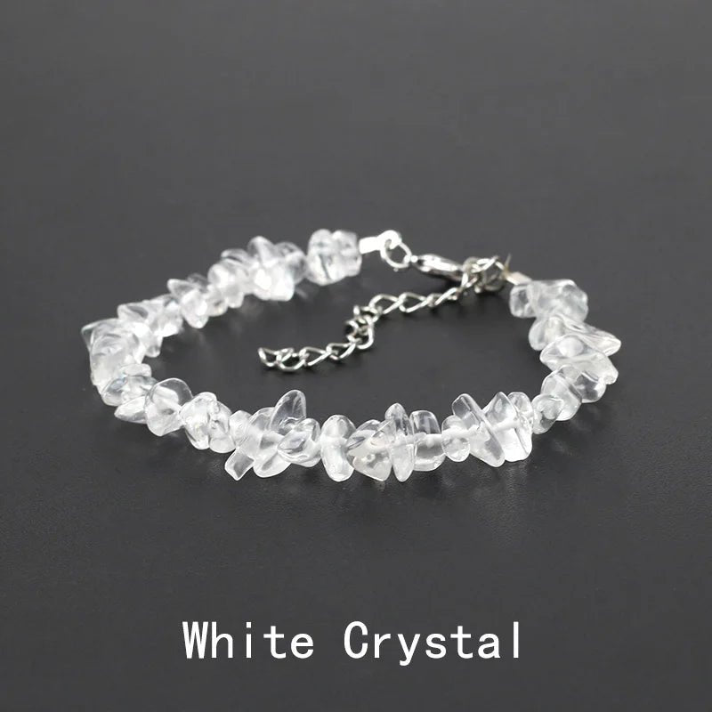 Natural Crystal Gemstone Stack the energy bracelet - Blossoms&Moss