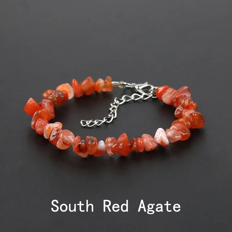 Natural Crystal Gemstone Stack the energy bracelet - Blossoms&Moss