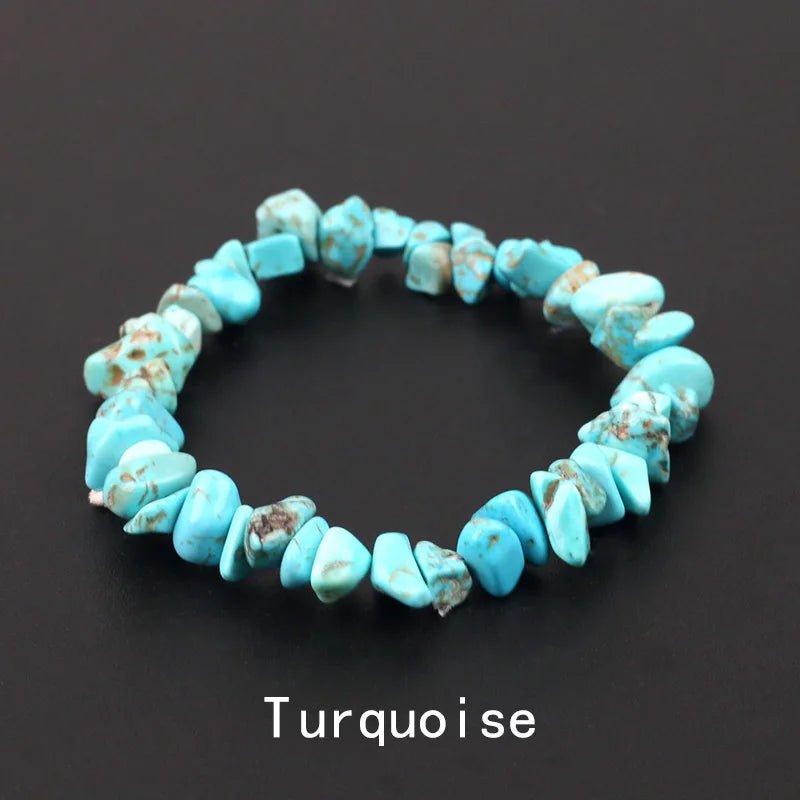 Natural Crystal Gemstone Stack the energy bracelet - Blossoms&Moss