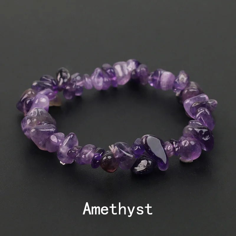 Natural Crystal Gemstone Stack the energy bracelet - Blossoms&Moss