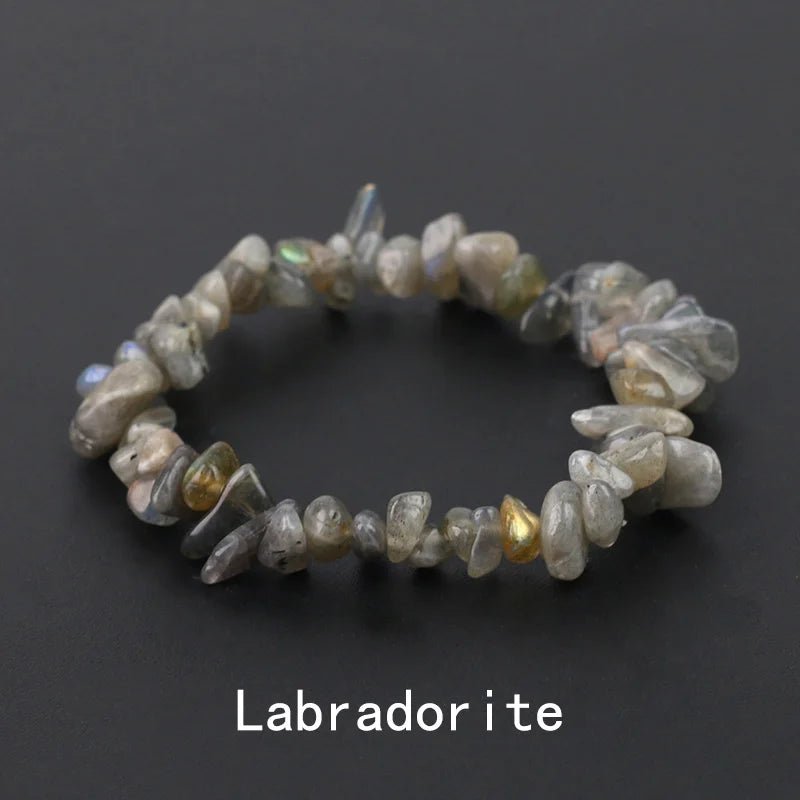 Natural Crystal Gemstone Stack the energy bracelet - Blossoms&Moss