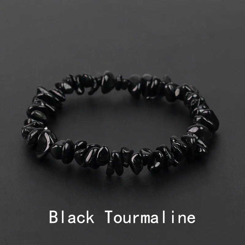 Natural Crystal Gemstone Stack the energy bracelet - Blossoms&Moss