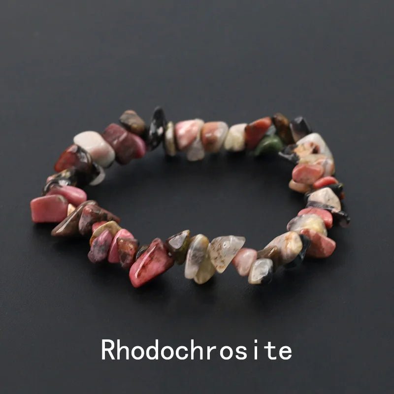 Natural Crystal Gemstone Stack the energy bracelet - Blossoms&Moss