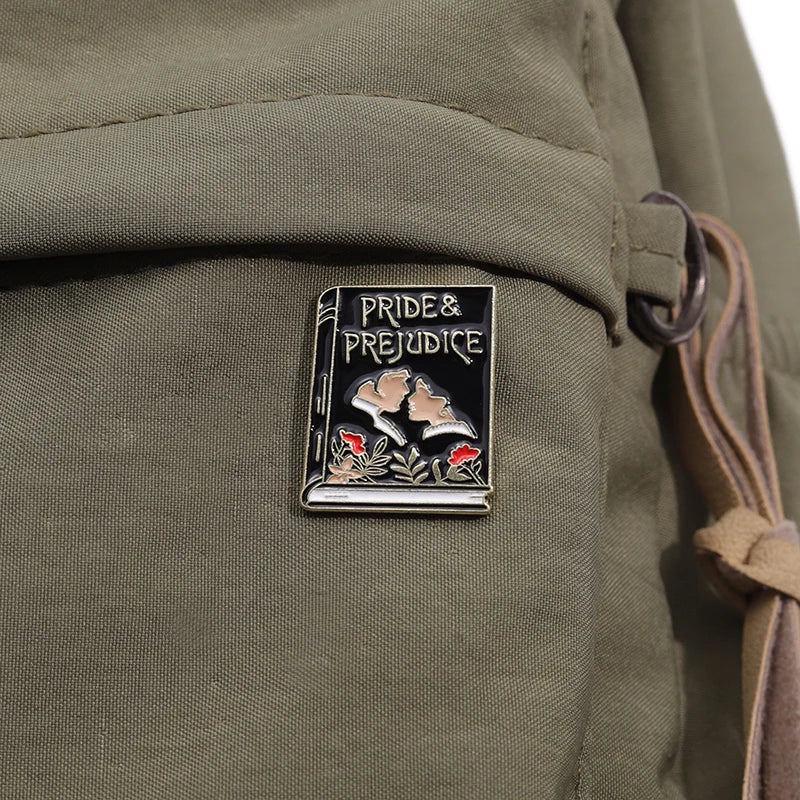 Pride and Prejudice Enamel Pin - Blossoms&Moss