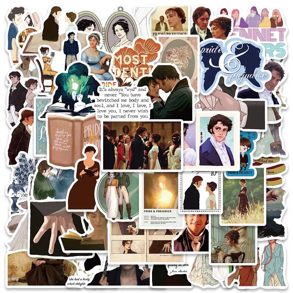 Pride & prejudice stickers - Blossoms&Moss