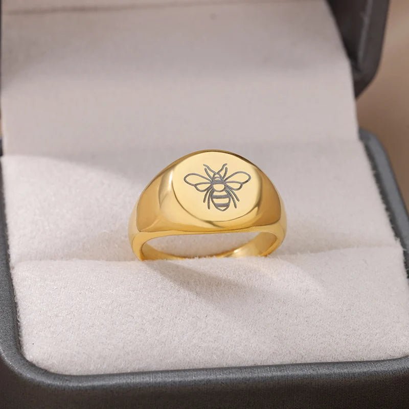 Save the bees statement ring - Blossoms&Moss