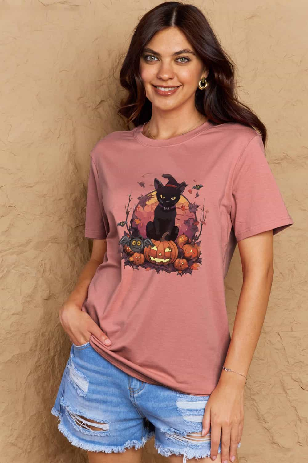 Simply Love Full Size Halloween Theme Graphic T-Shirt - Blossoms&Moss