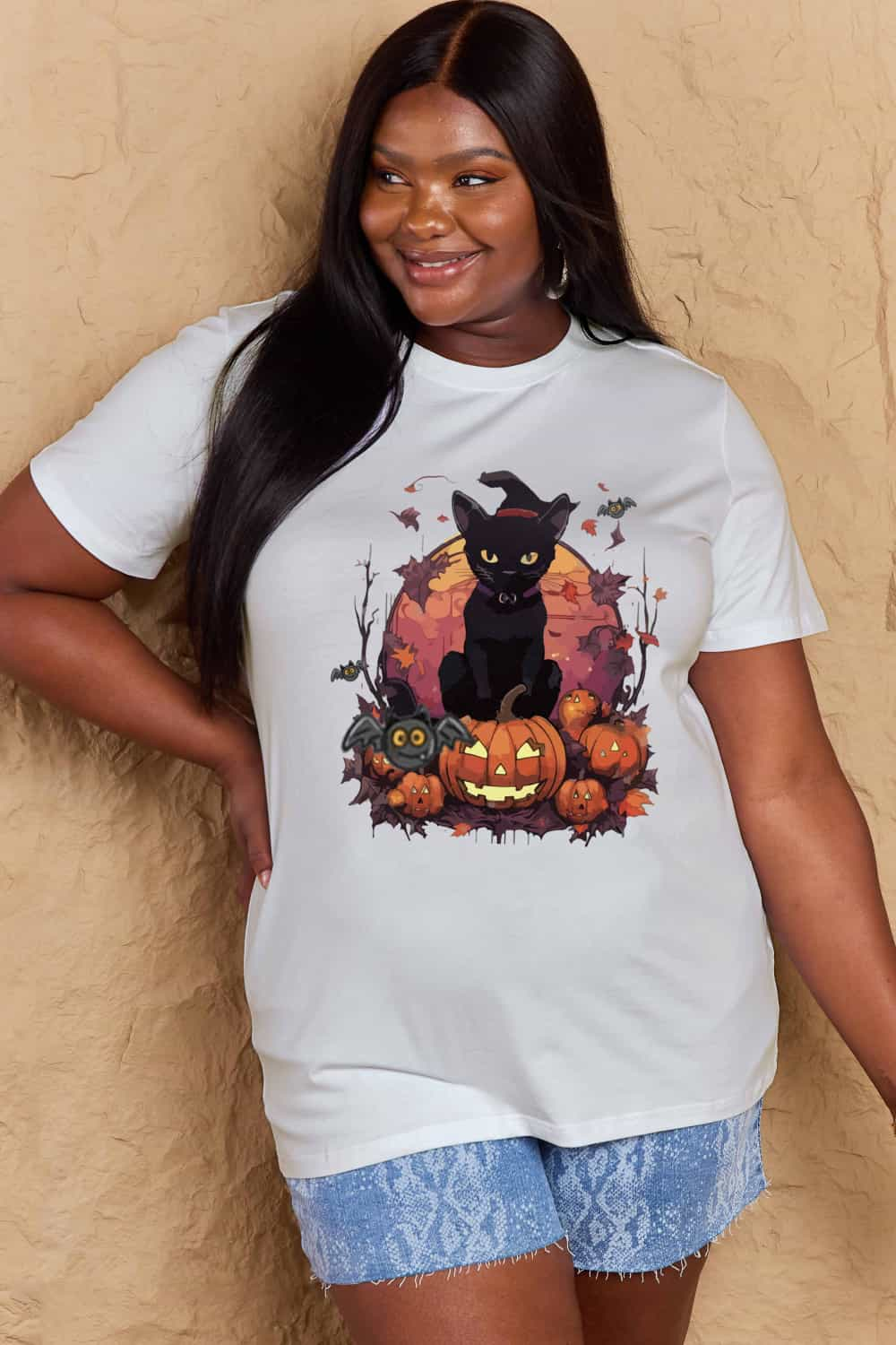 Simply Love Full Size Halloween Theme Graphic T-Shirt - Blossoms&Moss