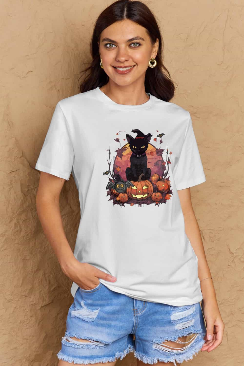 Simply Love Full Size Halloween Theme Graphic T-Shirt - Blossoms&Moss