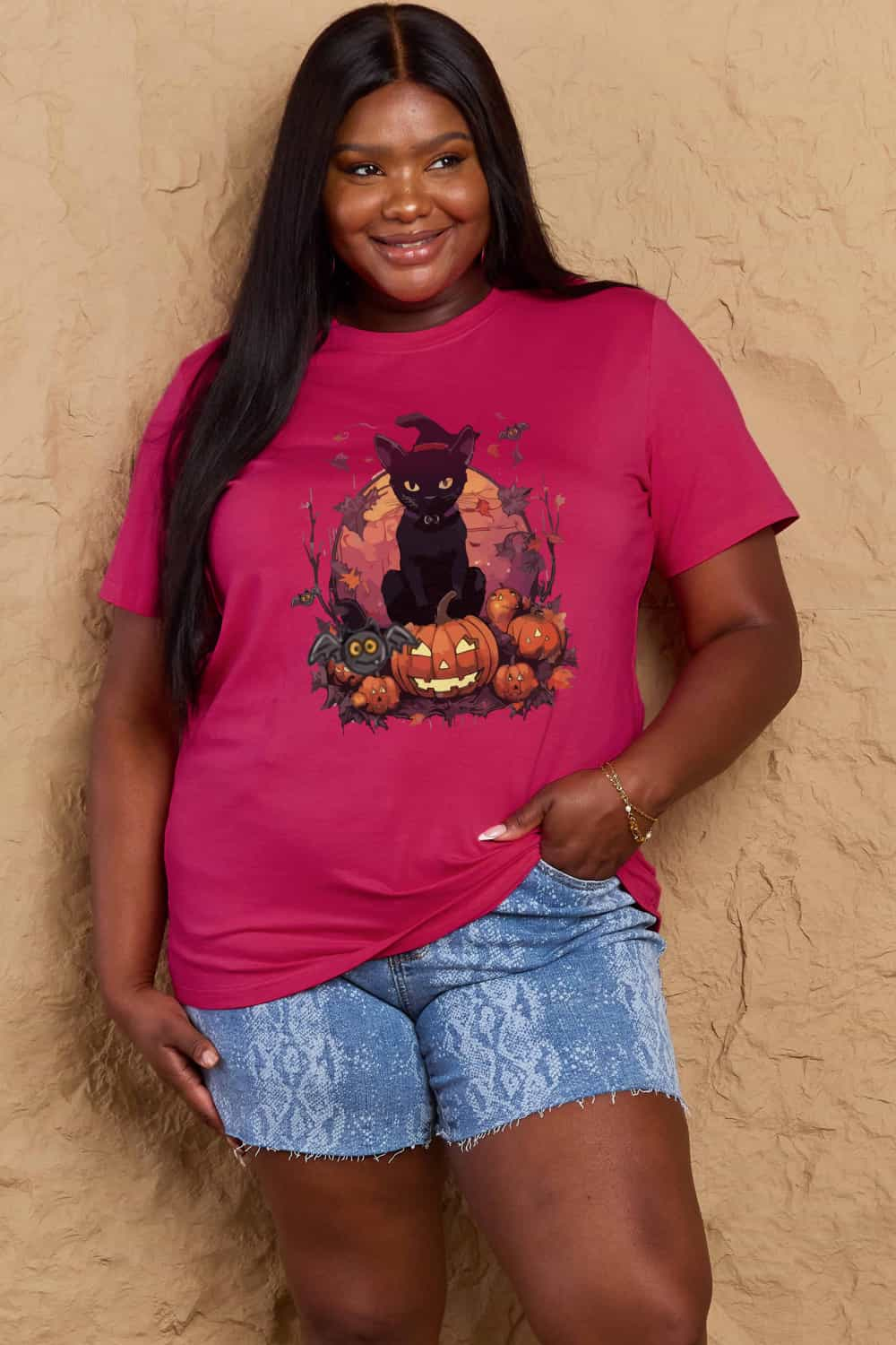 Simply Love Full Size Halloween Theme Graphic T-Shirt - Blossoms&Moss