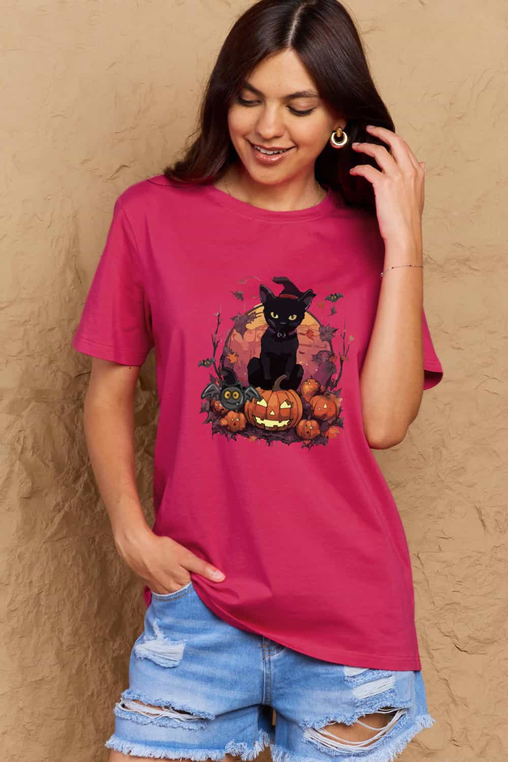 Simply Love Full Size Halloween Theme Graphic T-Shirt - Blossoms&Moss