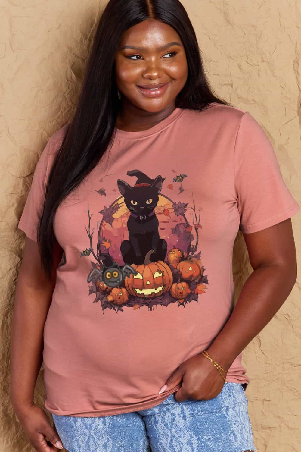 Simply Love Full Size Halloween Theme Graphic T-Shirt - Blossoms&Moss