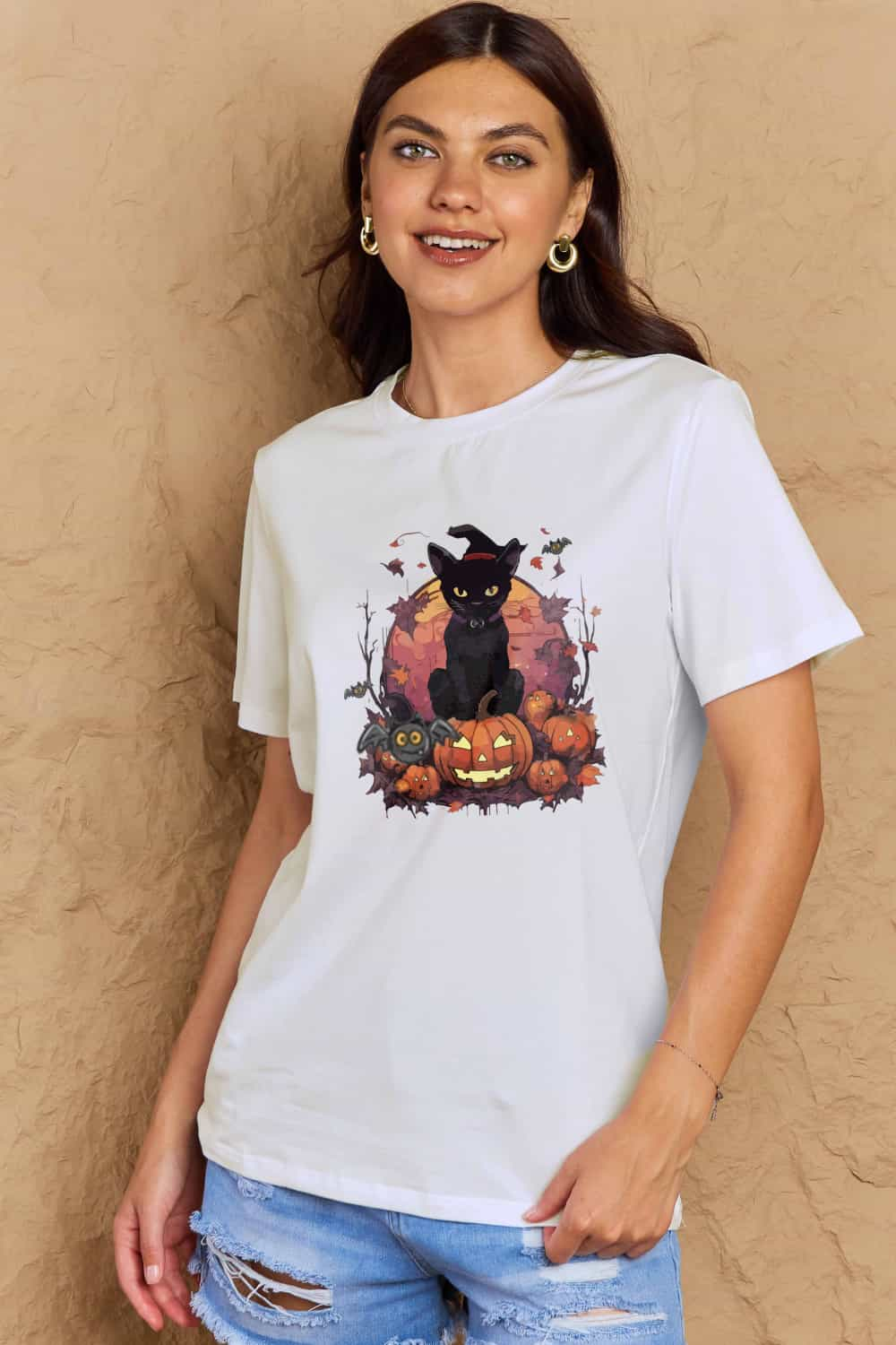 Simply Love Full Size Halloween Theme Graphic T-Shirt - Blossoms&Moss