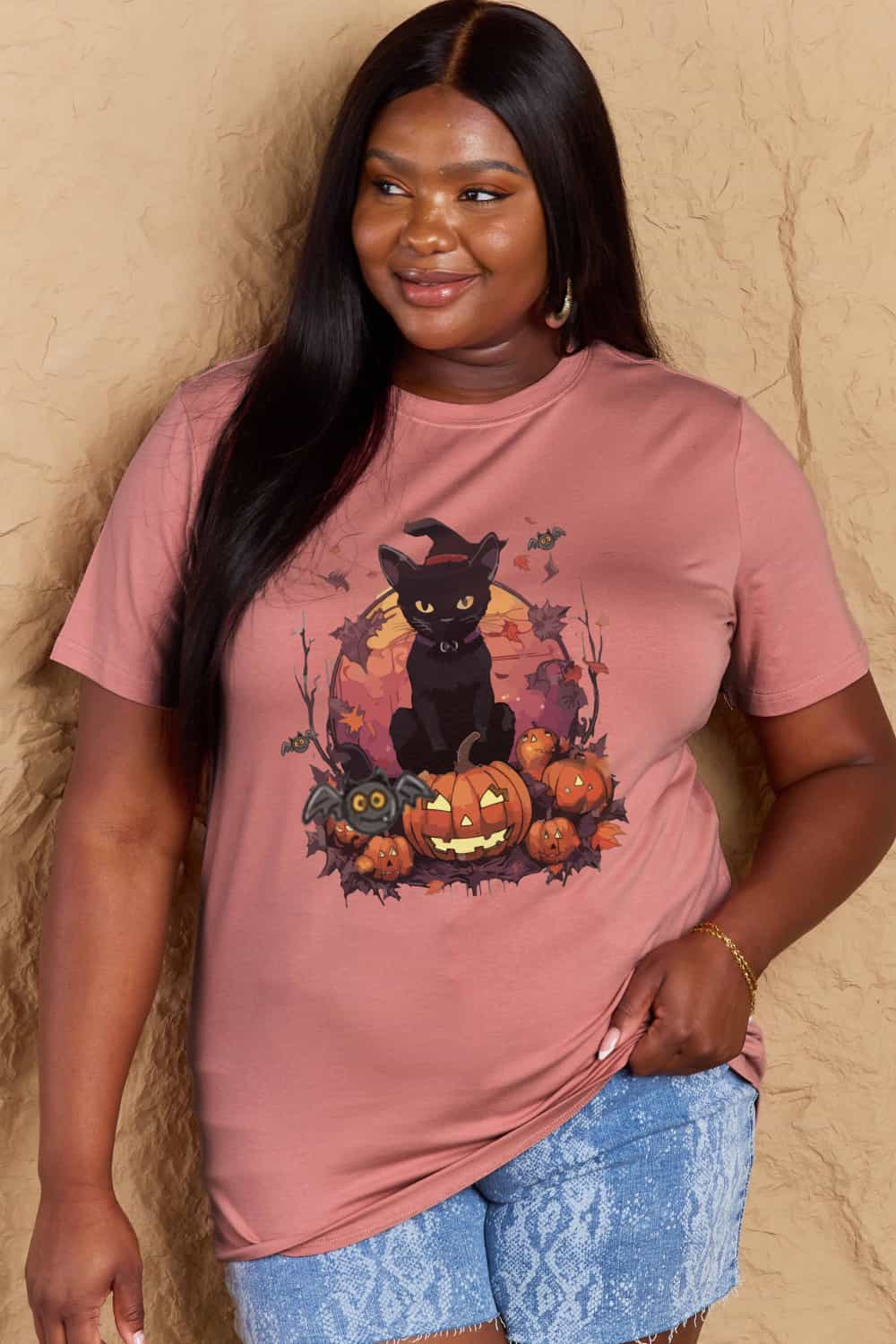 Simply Love Full Size Halloween Theme Graphic T-Shirt - Blossoms&Moss