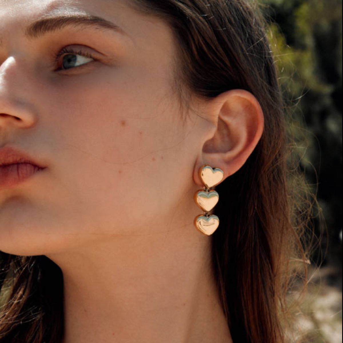 Stainless Steel Heart Earrings - Blossoms&Moss