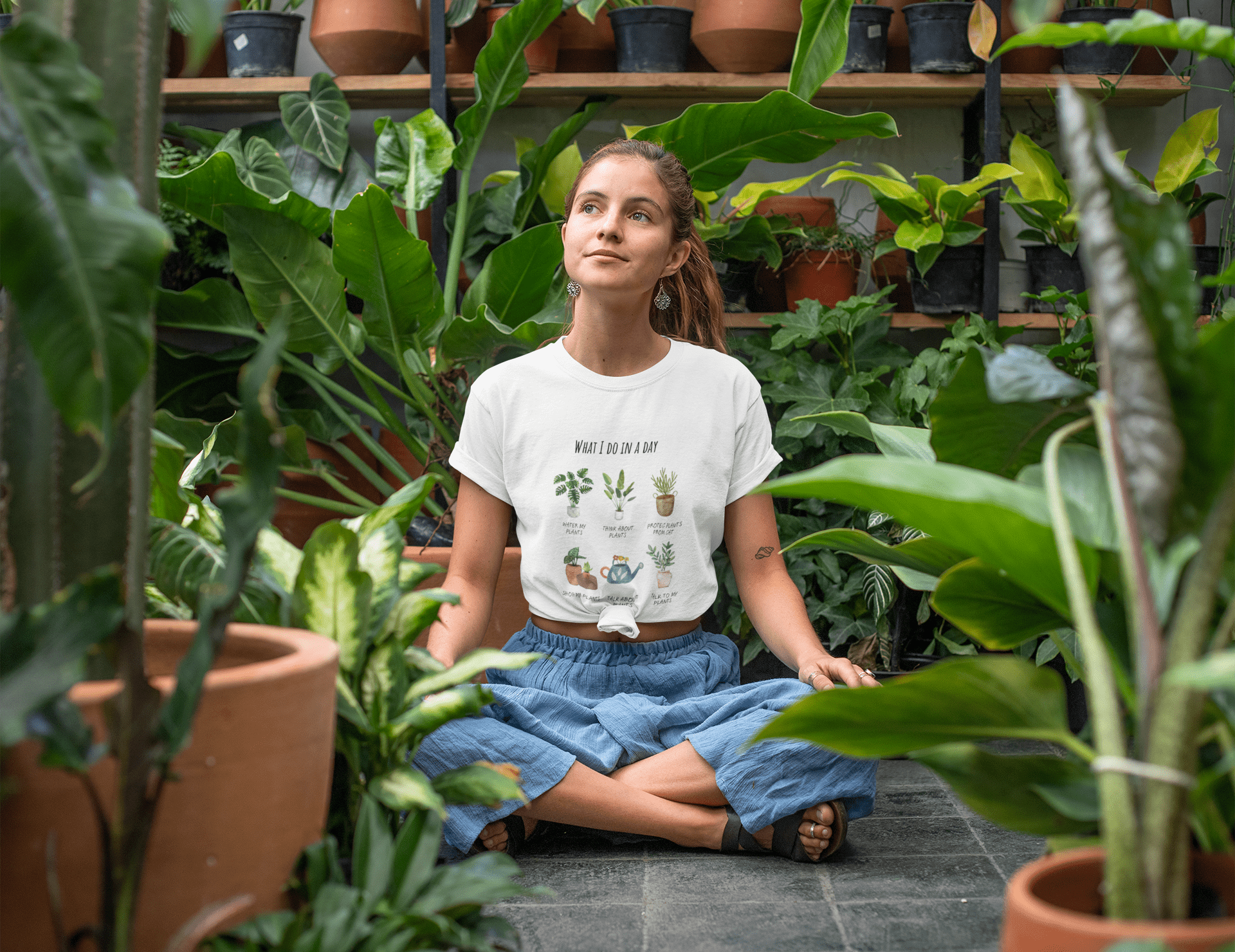 The plant lady Tee - Blossoms&Moss